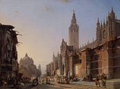 Kathedrale von Sevilla, François Bossuet, 1843 von Atelier Liesjes Miniaturansicht