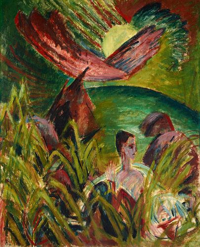 Maanopkomst op Fehmarn, Ernst Ludwig Kirchner