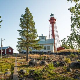 Vuurtoren op een visserseiland van Reis Genie