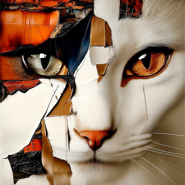 "Fragmented Feline" van De Printerije