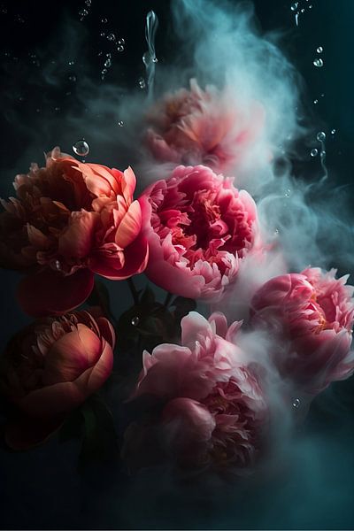 Onderwaterbloemen van NJ Midnight Studio