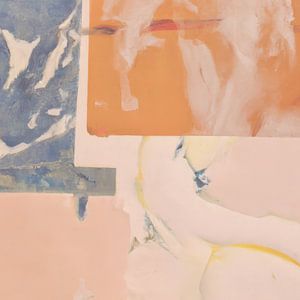 Abstraktes Wabi-Sabi in Pastell
