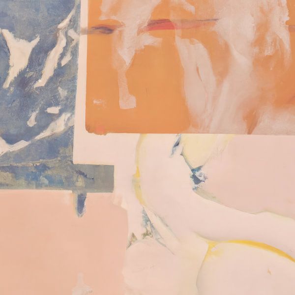 Abstract Wabi-sabi in pastel van Studio Allee
