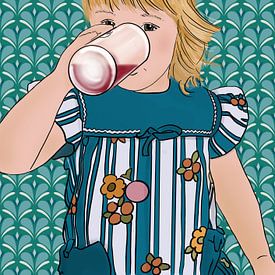 Vintage Sister Vibes - Transformative Teal sur Studio Miranlantijn