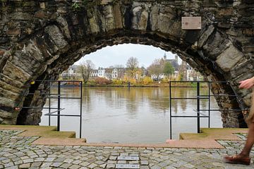 Maastricht, view of the city centre from across the river Maas, Limburg (Dutch province), Basilica of Our Lady, Basilica of Saint Servatius by Eugenio Eijck