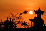 Zonsondergang op Bali van Klaas Stoppels thumbnail