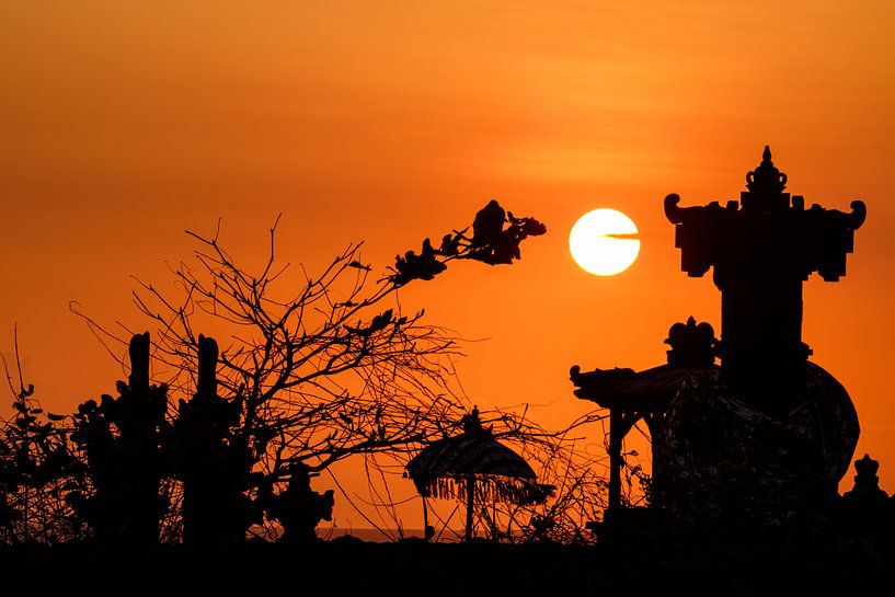 Zonsondergang op Bali van Klaas Stoppels