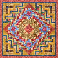 Mandala carré mystère 1