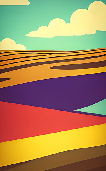 Collines fleuries par Niek Traas