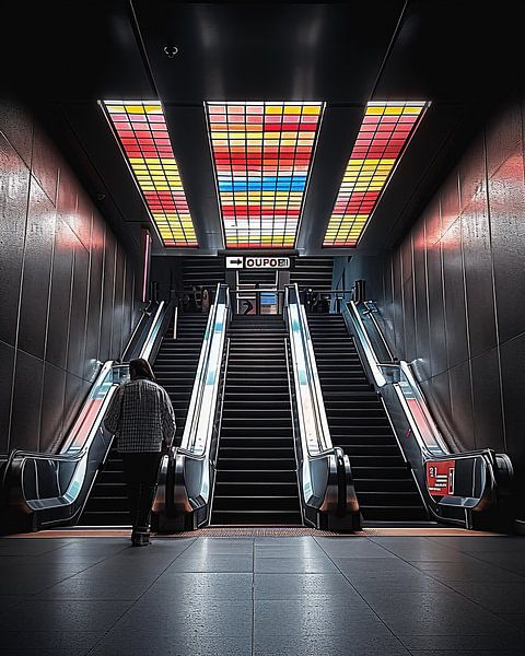 Neonlicht van fernlichtsicht