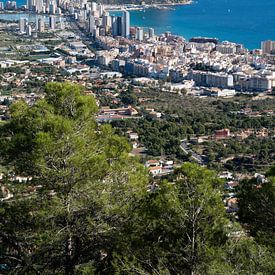 View of Calpe on the Mediterranean coast by Adriana Mueller