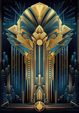 Art Deco Print Poster Wall Art Art Print by Niklas Maximilian