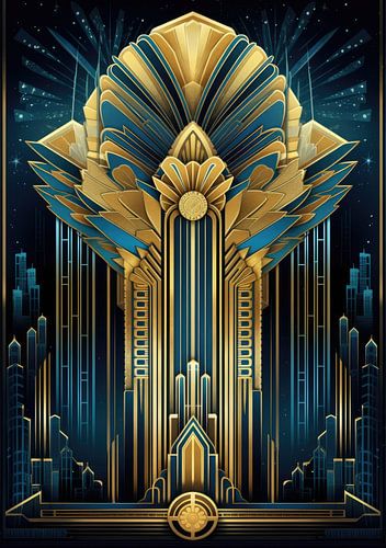 Art Deco Print Poster Muurkunst