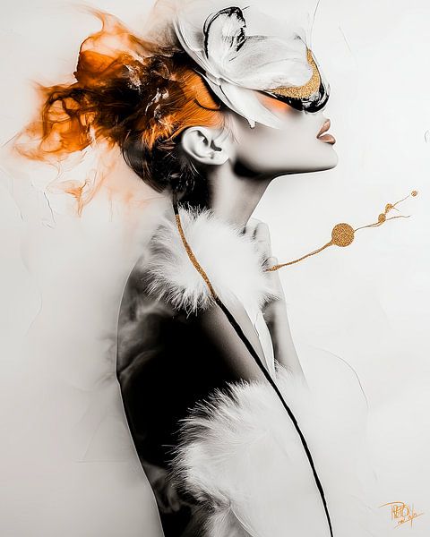 &quot; Female Feather Veil &quot; by René van den Berg