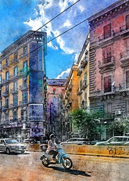 Neapol Neapel Italien Stadt Kunst #Napoli von JBJart Justyna Jaszke