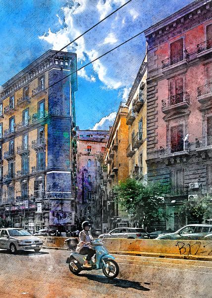 Neapol Napoli Italy city art #Napoli by JBJart Justyna Jaszke
