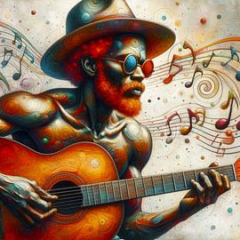 Man plays guitar by Bernhard Karssies