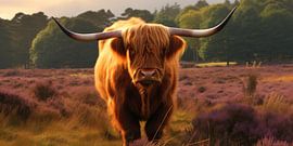 Scottish Highlander in Drentse Heide