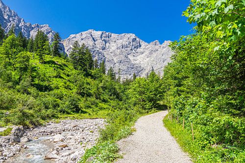 Landscape in the Rißtal near the Eng Alm in Austria