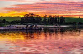 Sunset on Lake Wallersee