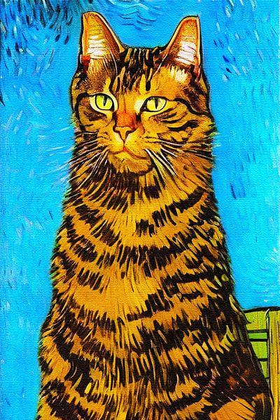Van Gogh cat Part 5 by Maud De Vries