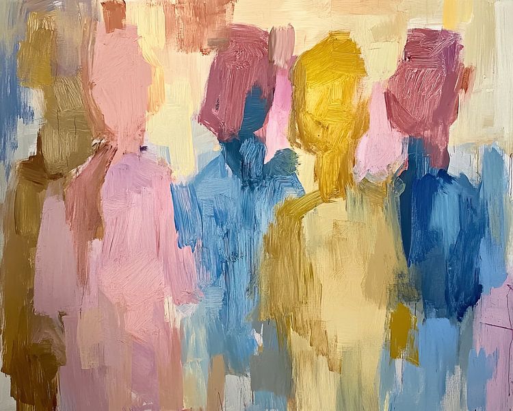 Abstrakte Gruppe von Menschen von Kunst Laune