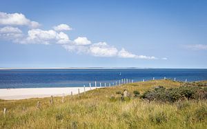 Blick auf die Nordsee von der Küste von Texel aus