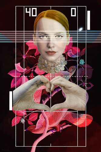 Lola, Love Game (1 van 4) warm rood, fuchsia, turquoise