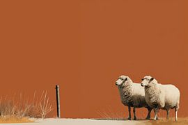 Two Sheep by LidyStuit