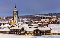 Winter in Røros, Noorwegen van Adelheid Smitt thumbnail