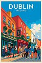 Dublin, Ierland. van Poster Art Shop thumbnail