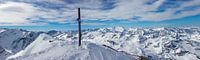 Panorama op de Hocheiser 3206 m van Christa Kramer thumbnail
