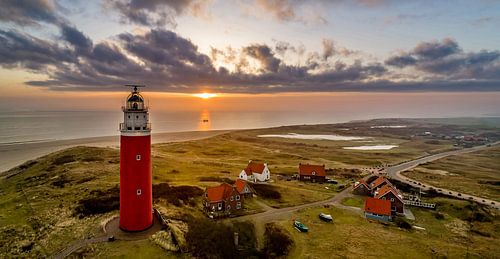 Vuurtoren Eierland Texel Zonsopkomst van Richard Heerschap Fotografie