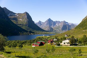 Uitzicht op de Lofoten