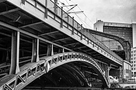 Spree Bridge Friedrichstraße Station Berlin by Frank Andree