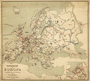 Handelskarte von Europa 