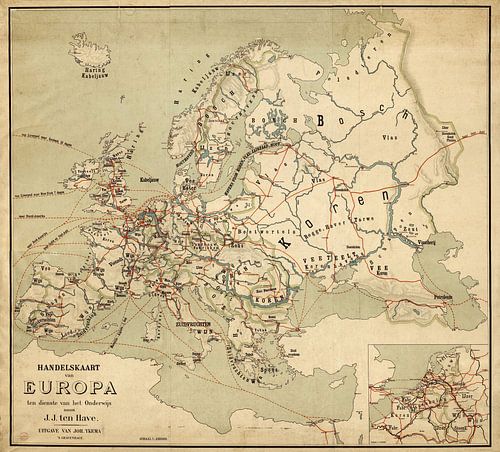 Handelskaart van Europa 