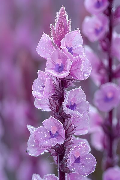 HyperRealistic flower with dewdrops by Art & Soul Creations