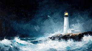 Leuchtturm im Meer