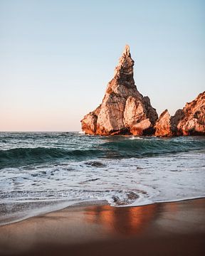 Portugal strand tijdens golden hour