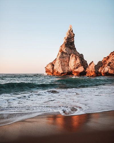 Portugal strand tijdens golden hour