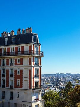 Gezicht op historische gebouwen in Parijs, Frankrijk
