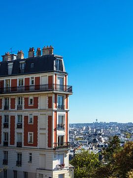 Blick auf historische Gebäude in Paris, Frankreich