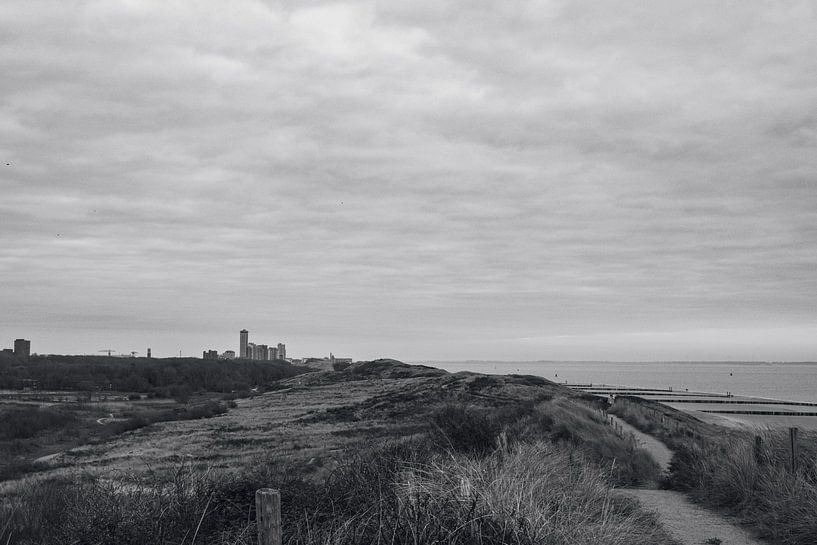 Vlissingen vanuit de duinen. van Eugenlens