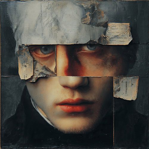 Man Standing Above Shattered Dreams