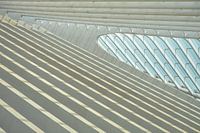 Detail of the roof of railwaystation Luige Guillemins