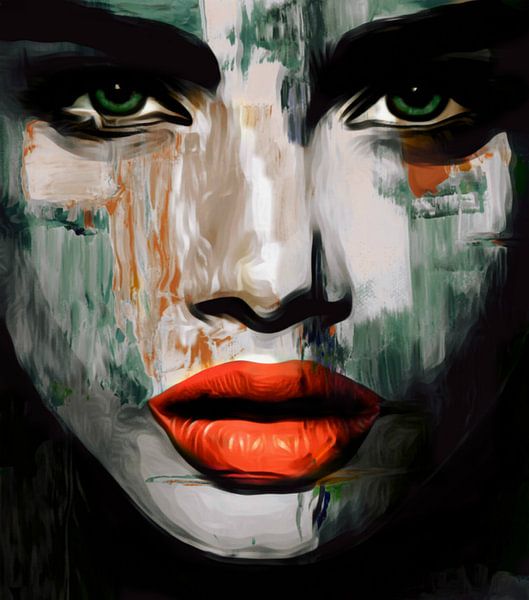 Gewoon gezicht abstracte spel 856 van Team W 32 Gallery