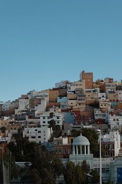 Gran Canaria gekleurde huisjes in de oude binnenstad van Las Palmas - drie