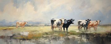 Cow portrait by ARTEO Paintings