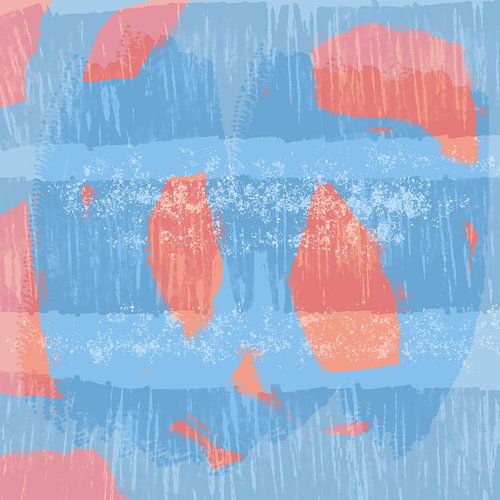 Levendige Pastel Symfonie: Boeiende penseelstreekcompositie